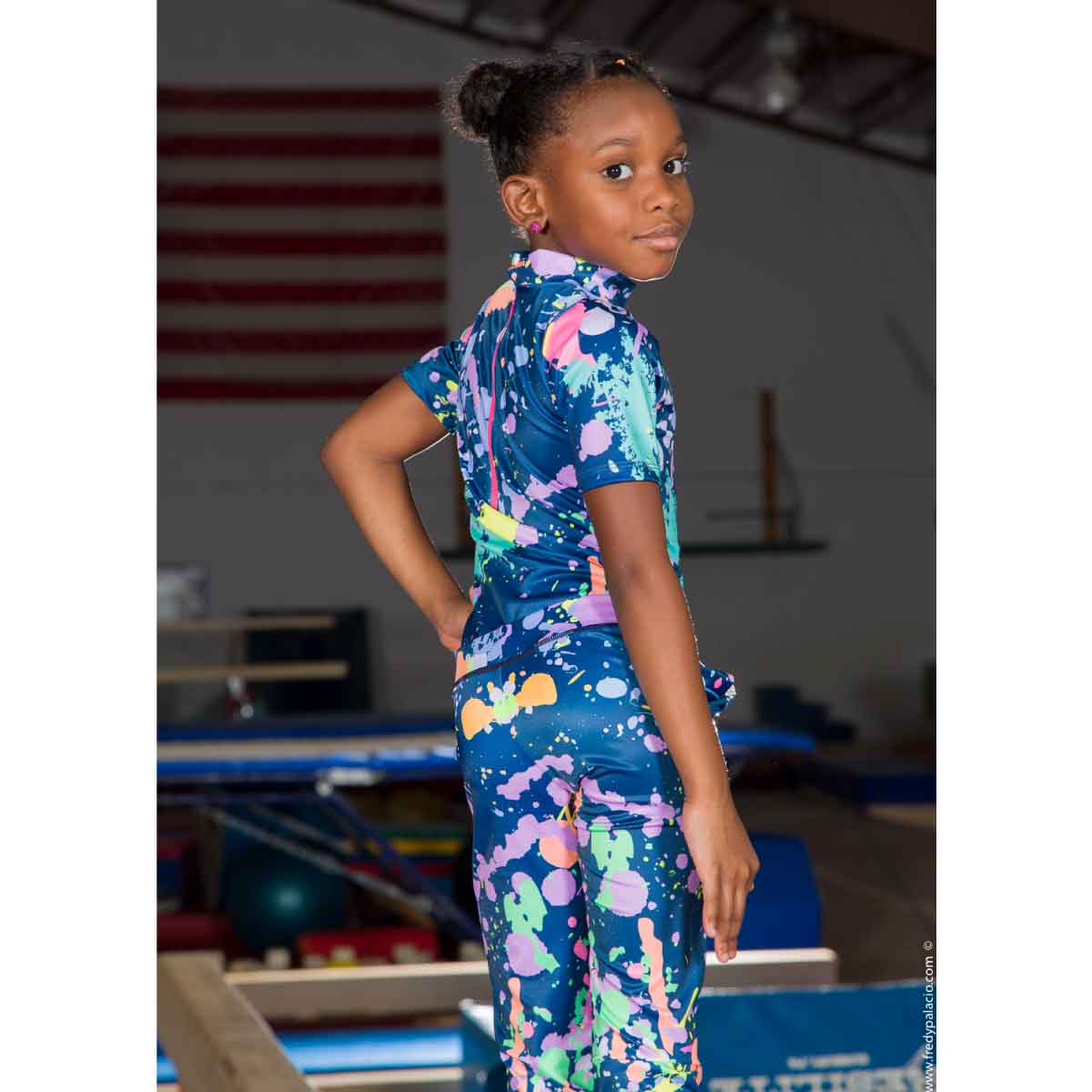 LEGGING SPLASH PAINT PARA NIÑA NAVY