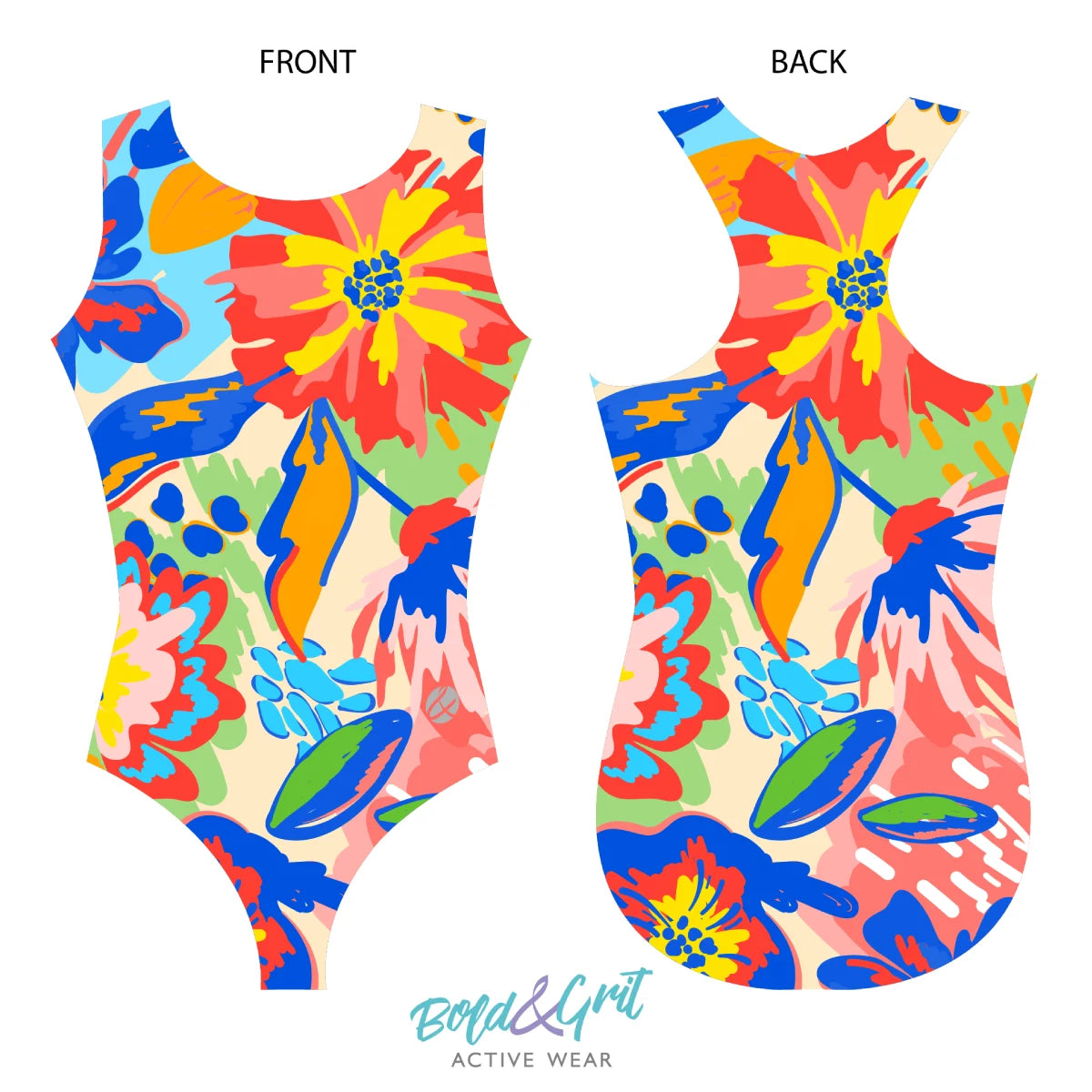 Trusa de gimnasia Fling Flowers