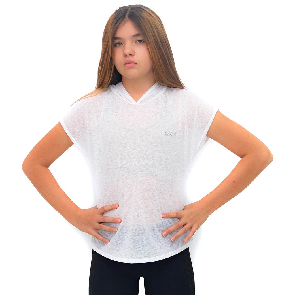 CAPUCHA COLOR BLANCA PARA NIÑA