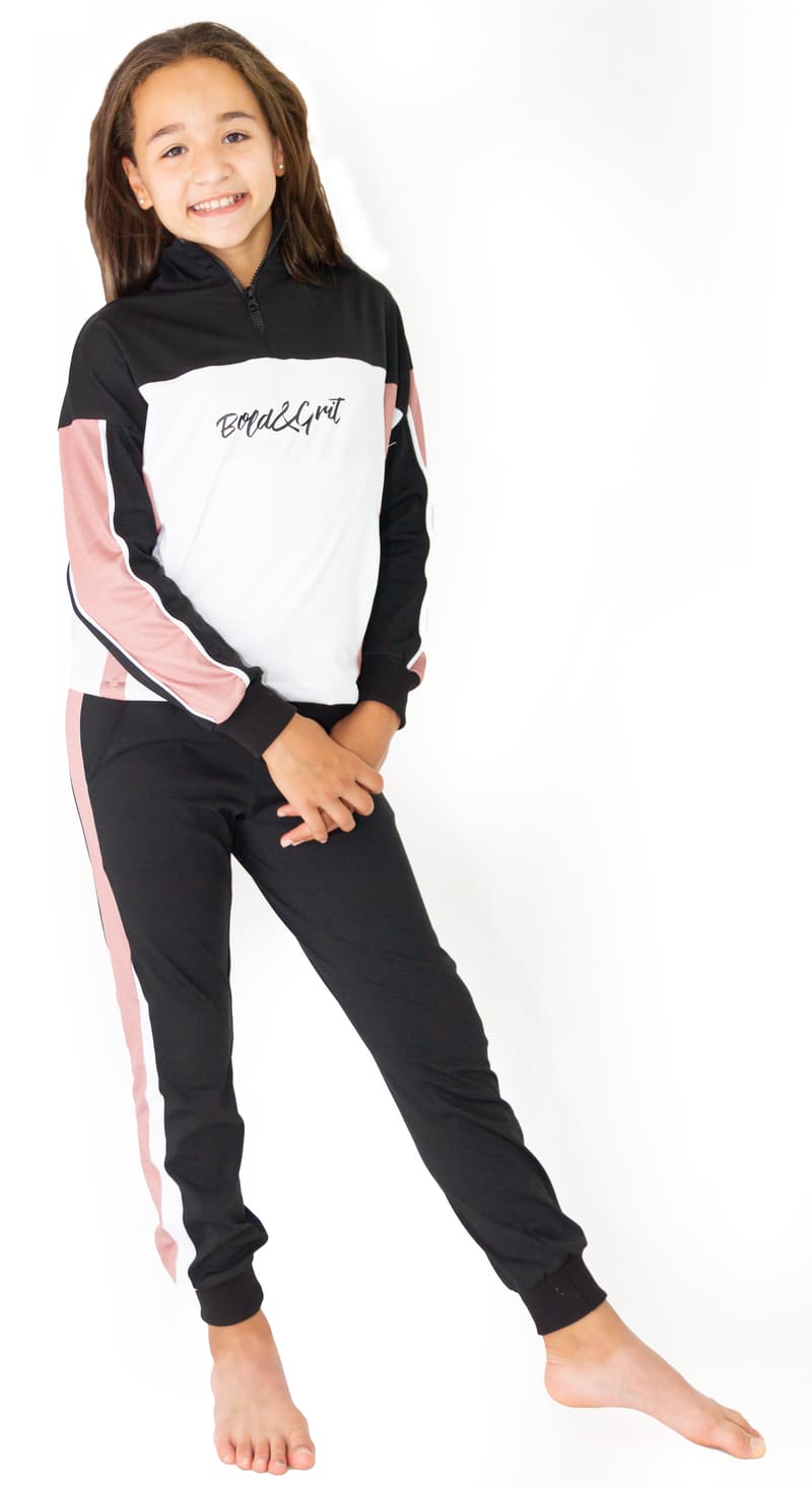 CONJUNTO JOGGER Y BUZO ROSE PINK PARA NIÑA