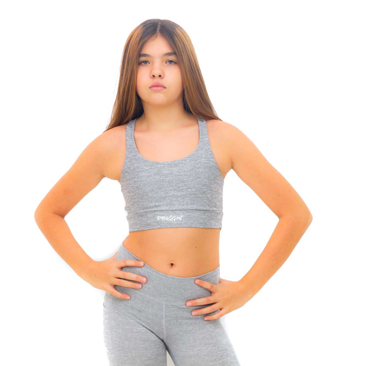 TOP DEPORTIVO COLOR GRIS PARA NIÑAS