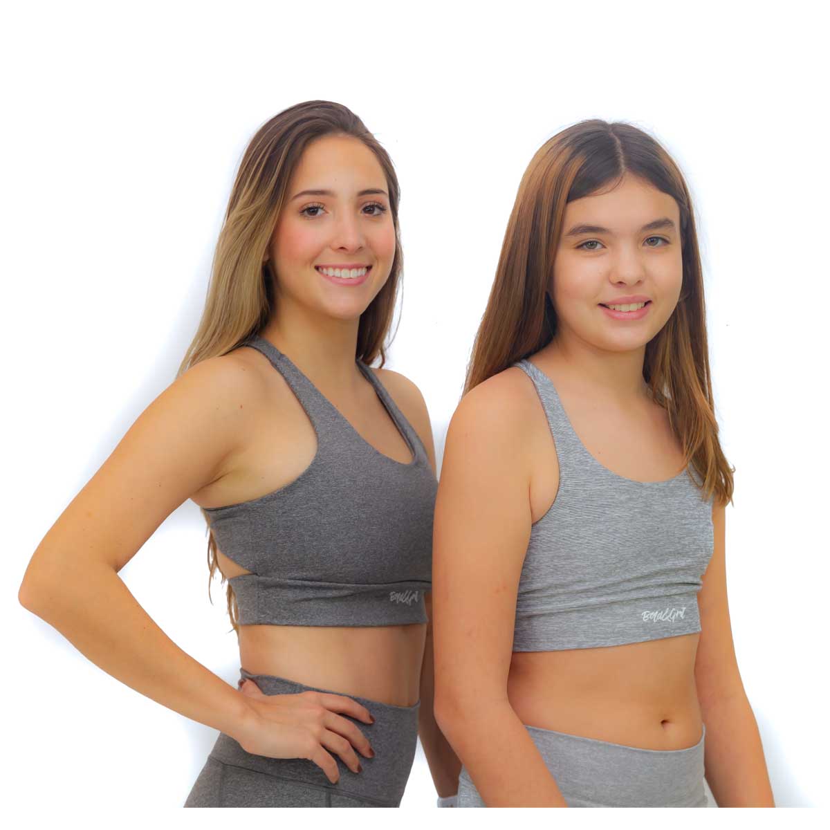 TOP DEPORTIVO PARA NIÑAS COLOR GRISES