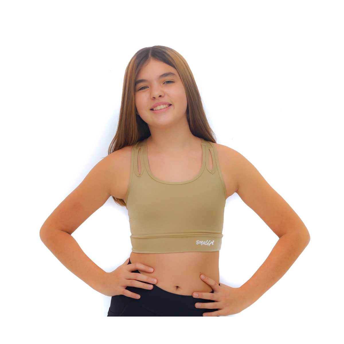 TOP DEPORTIVO DORADO PARA NIÑAS