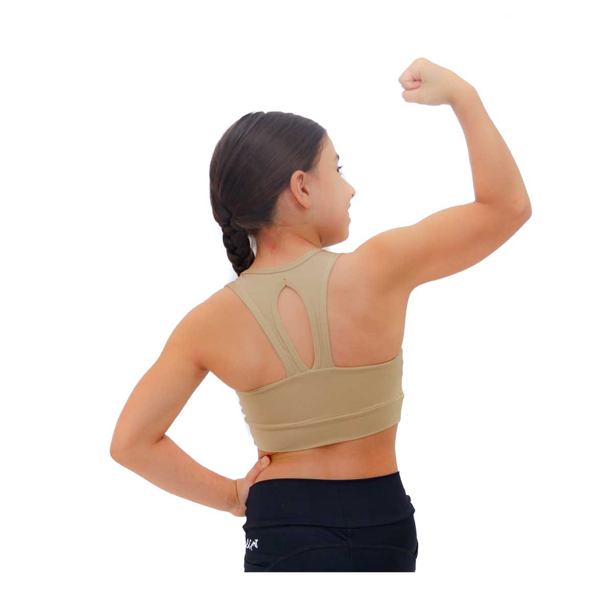 TOP DEPORTIVO PARA NIÑAS DORADO