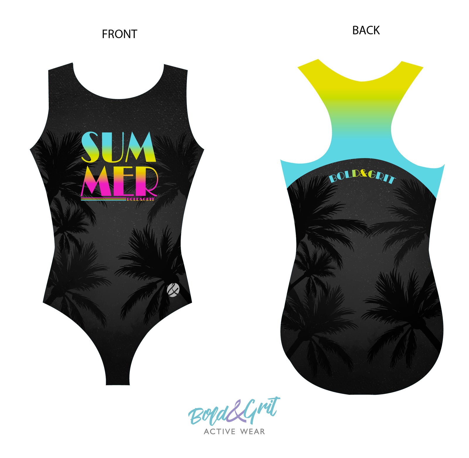 Trusa de Gimnasia Summer in Black