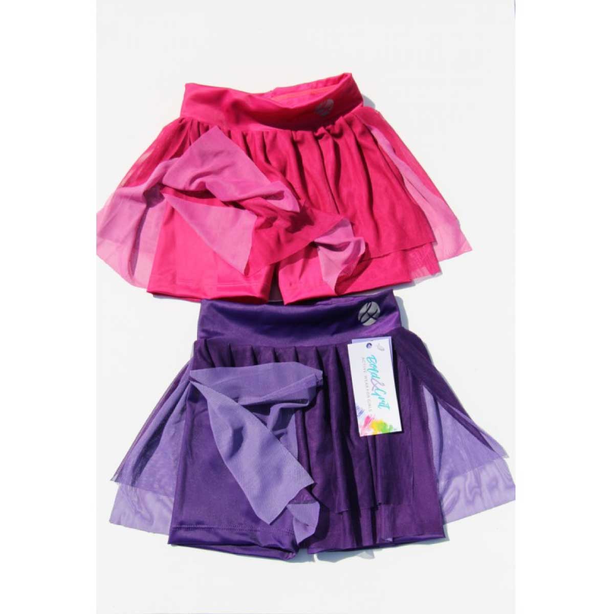 FALDA SHORT DE TENIS FUCSIA PARA NIÑA - DREAM