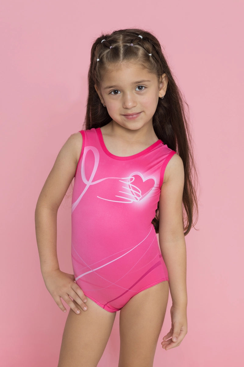 Trusa de Gimnasia Pink Heart Awareness