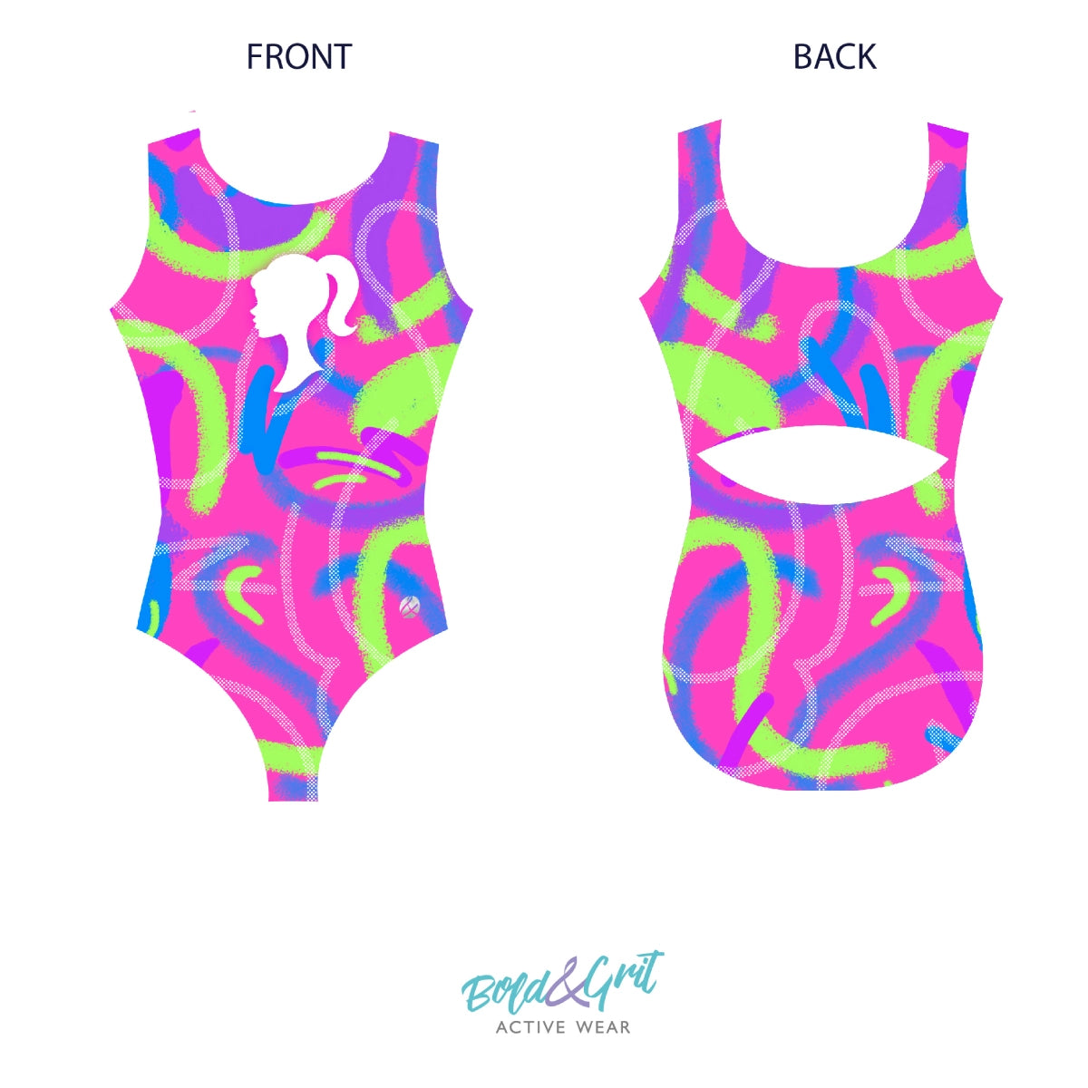 Trusa de gimnasia Venice Neon