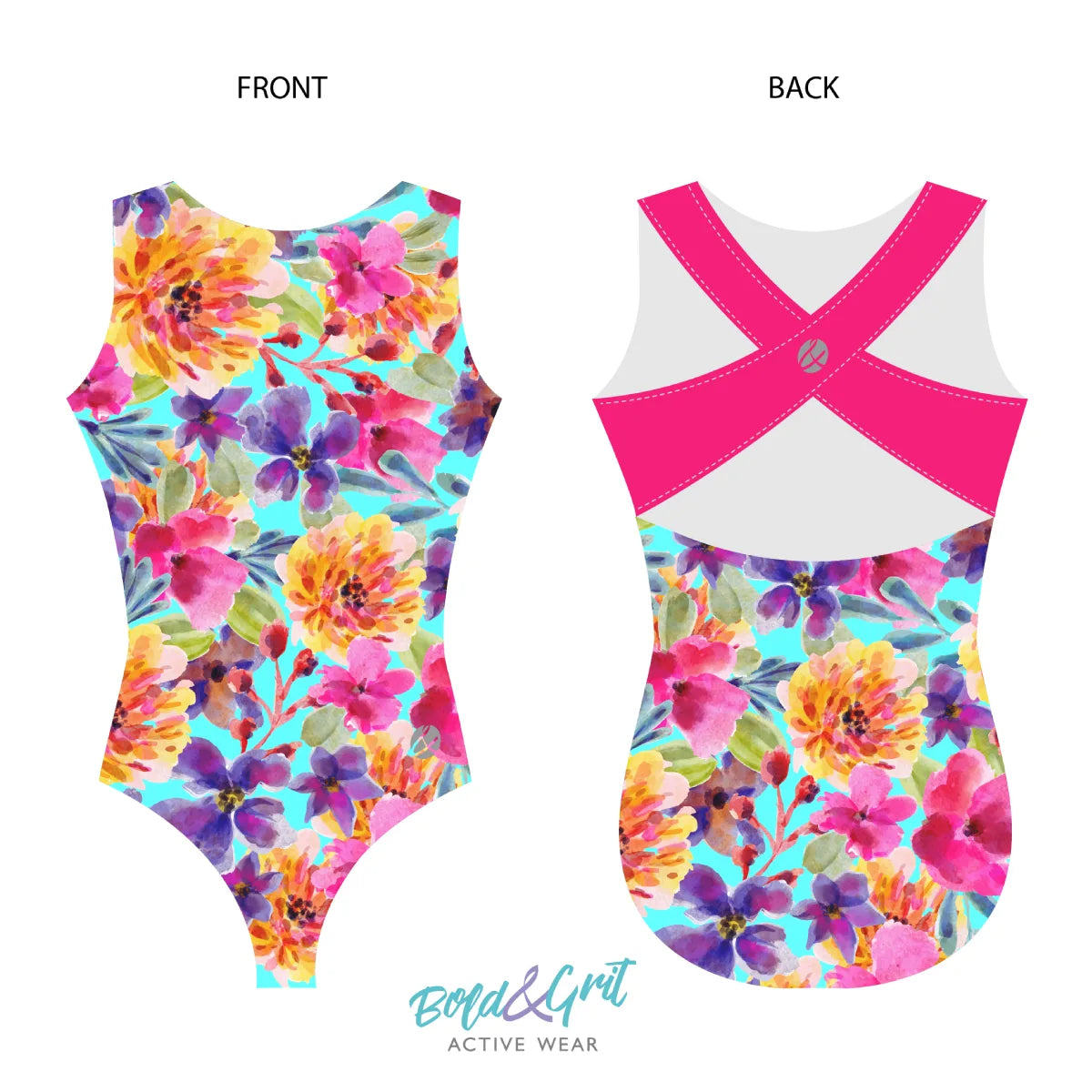 Trusa de gimnasia Floral Fantasy