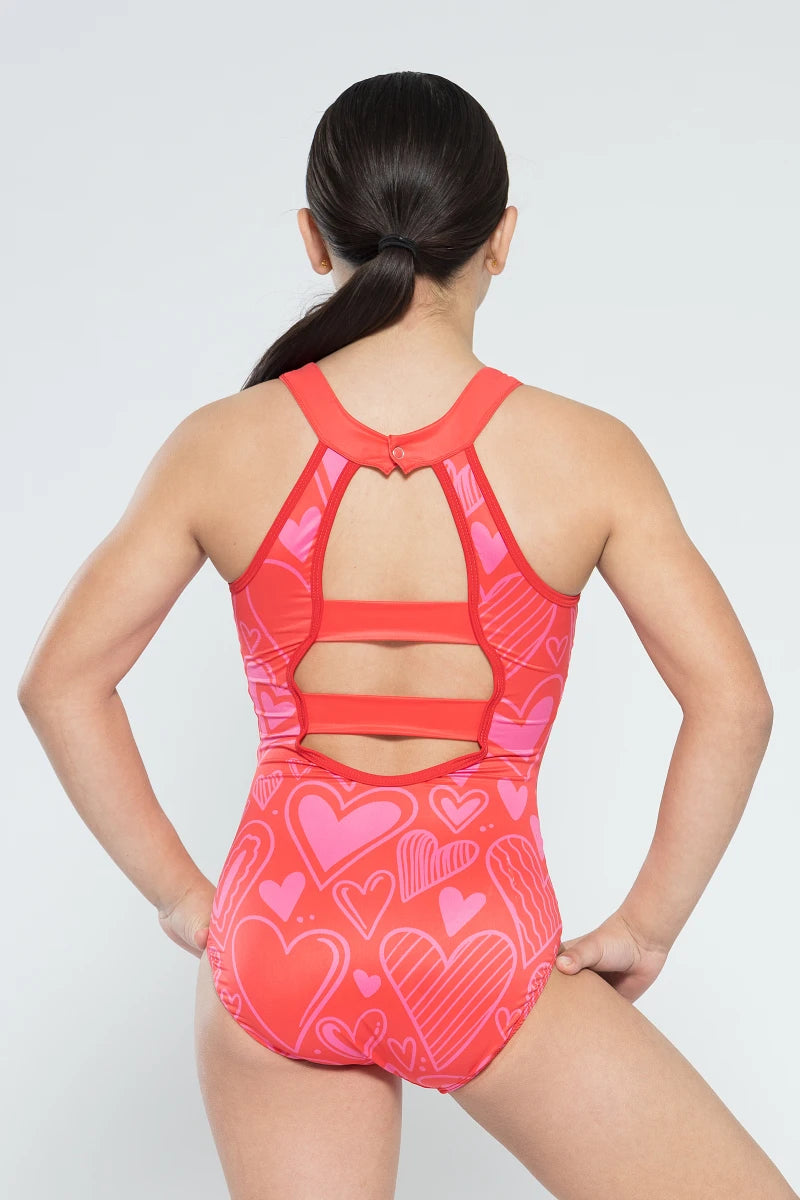 Trusa de gimnasia Graffiti Heart