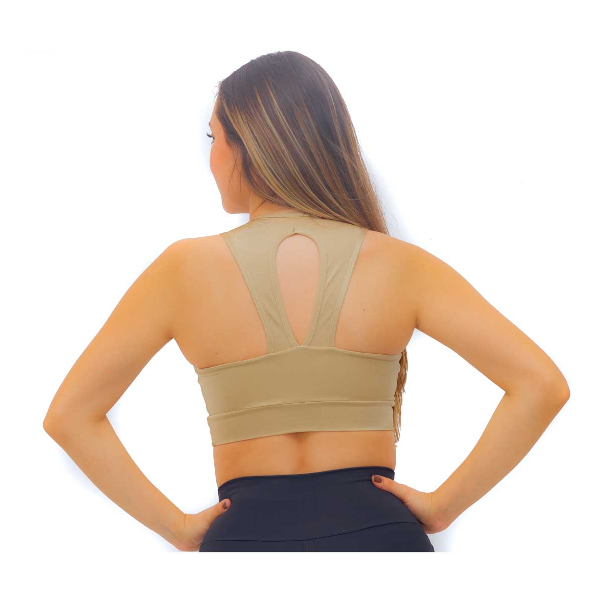 TOP DEPORTIVO COLOR DORADO PARA MUJER