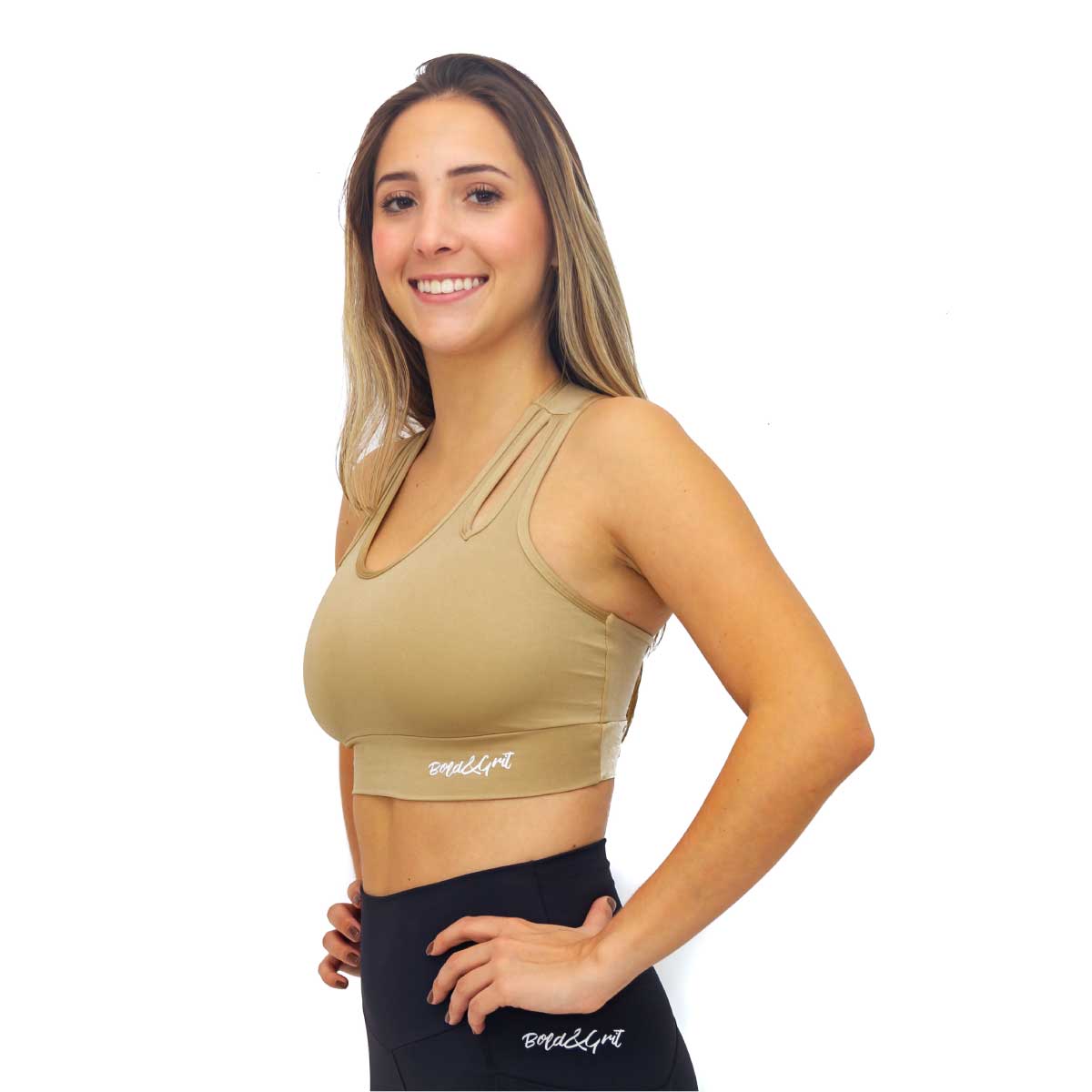 TOP DEPORTIVO PARA MUJER COLOR BEIGE