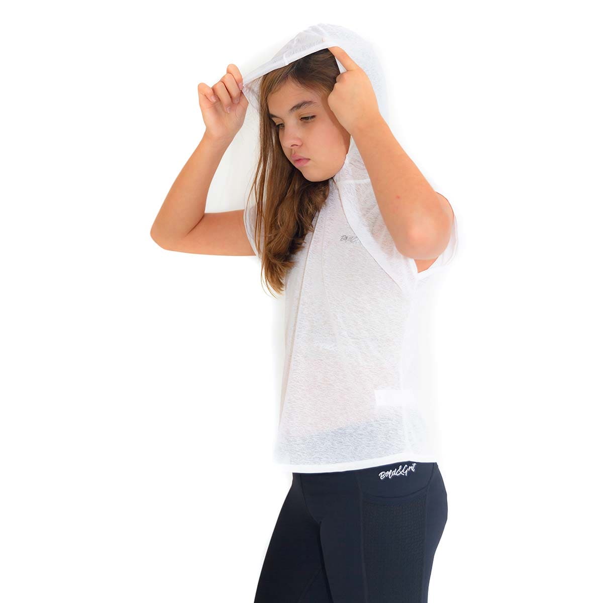 CAPUCHA BELIEVE PARA NIÑA BLANCA