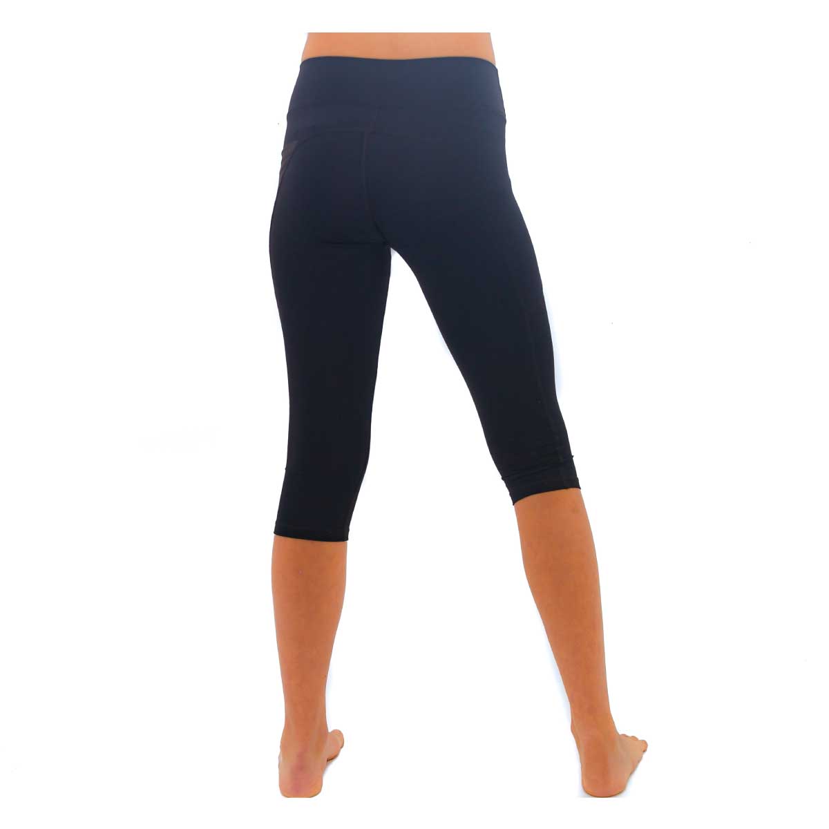 LEGGINS CORTOS COLOR NEGRO PARA NIÑAS