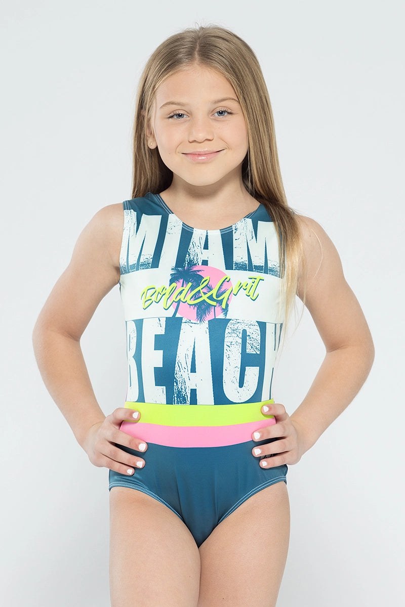 Trusa de Gimnasia Miami Beach Retro