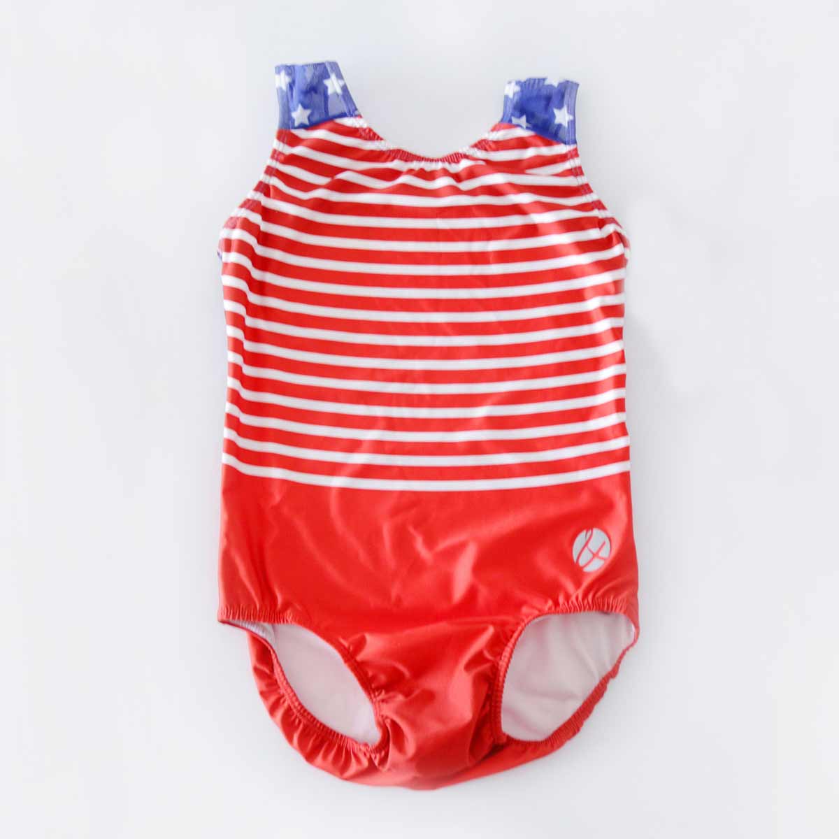 TRUSA DE GIMNASIA ESTADOS UNIDOS ROJA Y BLANCA