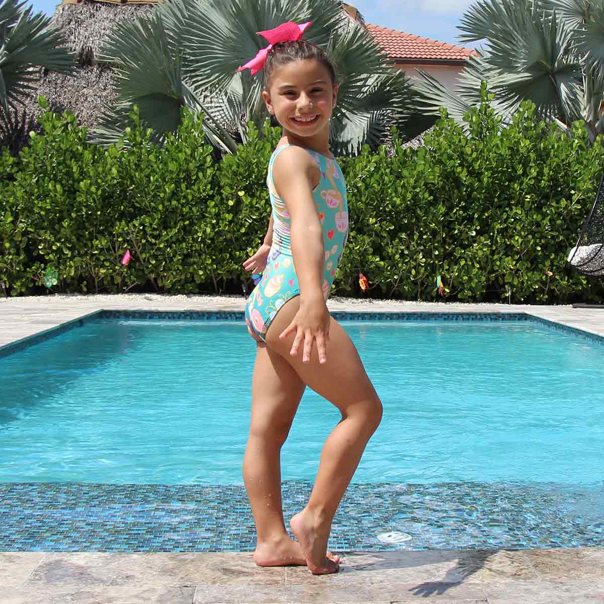 TRUSA DE GIMNASIA COLOR CELESTE