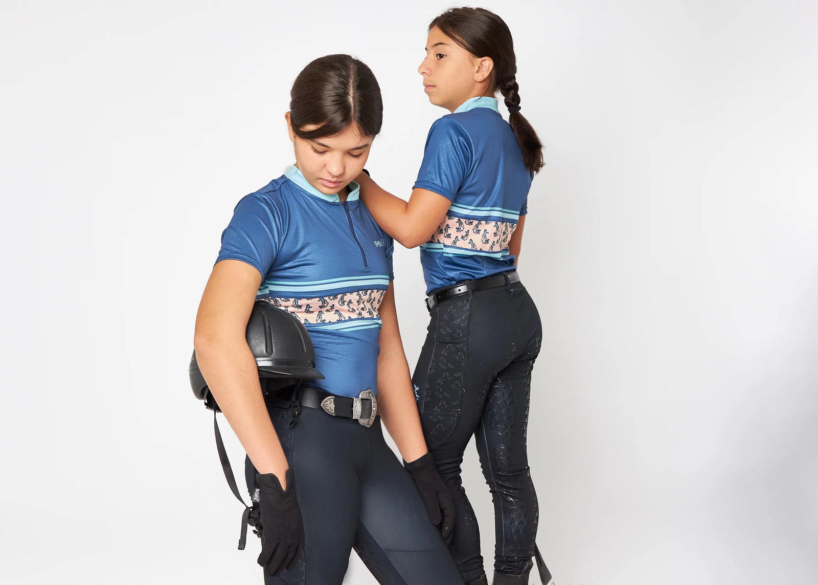 CAMISETA DE EQUITACIÓN BLUE HORSE REINS - MONTESIMONE DAVOS