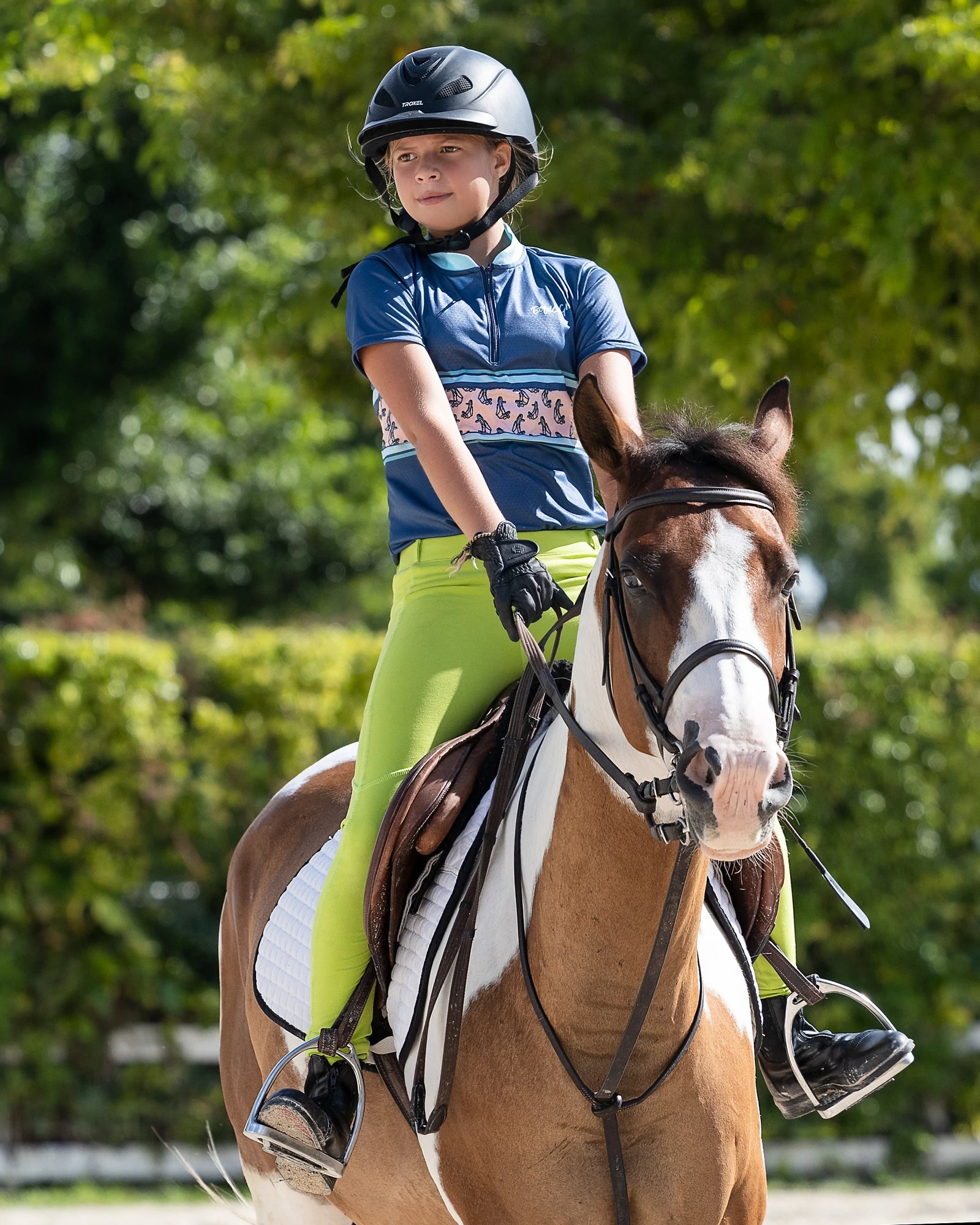 CAMISETA DE EQUITACIÓN BLUE HORSE REINS - MONTESIMONE DAVOS