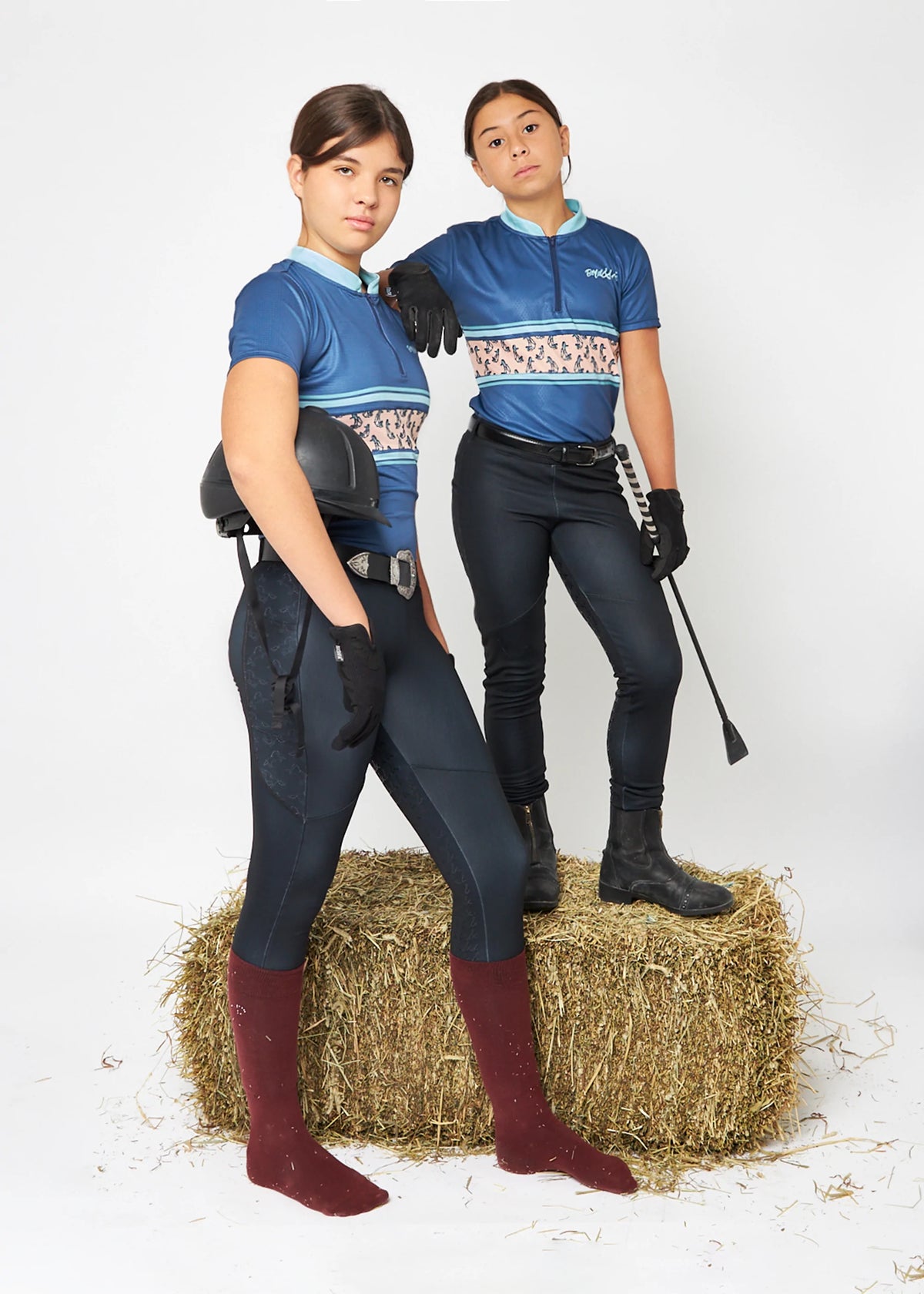 CAMISETA DE EQUITACIÓN BLUE HORSE REINS - MONTESIMONE DAVOS